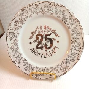 Norcrest Fine China 25th Anniversary Decorative Plate B333